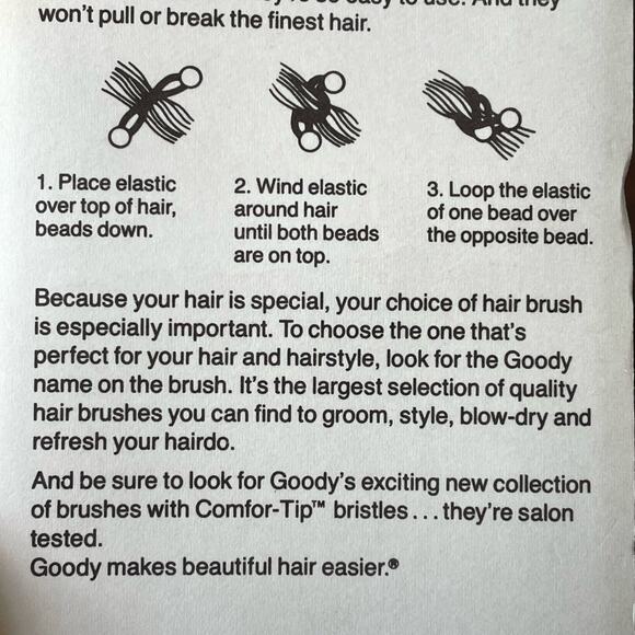 Vintage Goody Twin Bead Ponytail Holders Hair Knocker Balls 1980\'s New Old Stock main image 7
